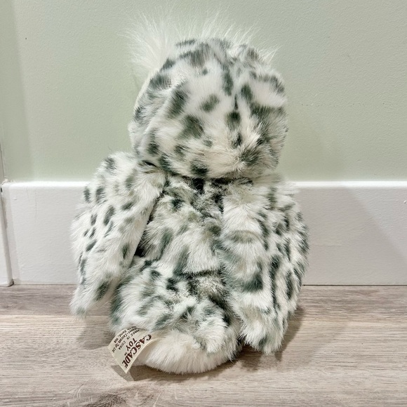 Cascade Toys White Snowy Owl Plush Hand Puppet Stuffed Animal 360 Turning Head - Picture 3 of 8